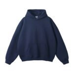 Streetwear Unisex Oversized Blue Fleece Hoodie