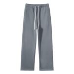 Unisex Grey Straight Sweatpants