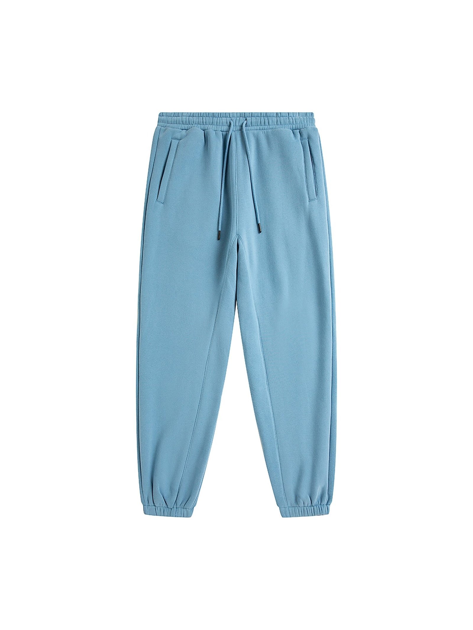 Unisex-Sky-Blue-Joggers-scaled-1.jpg Unisex Sky Blue Joggers - Image 1